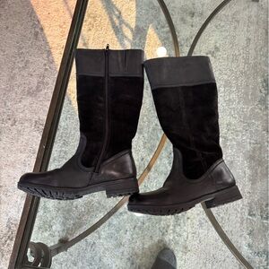 Hotter Black Knee-High Boots